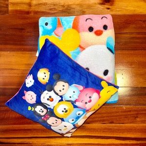 Disney Tsum Tsum Plush Throw Blanket & Cushion